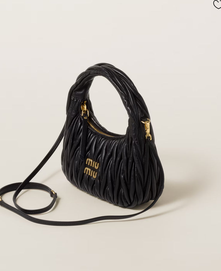 MIU MIU Borsa hobo wander in nappa matelassé