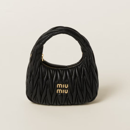 MIU MIU Borsa hobo wander in nappa matelassé