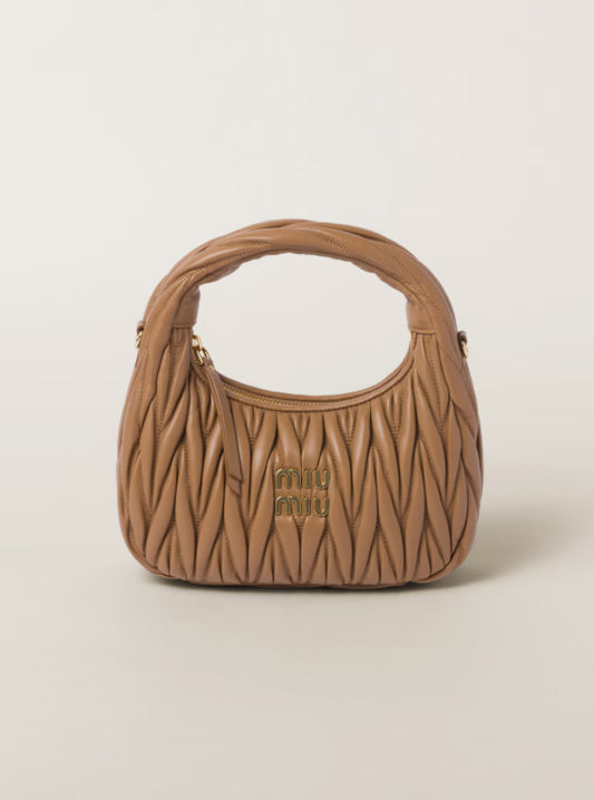 MIU MIU Borsa hobo wander in nappa matelassé