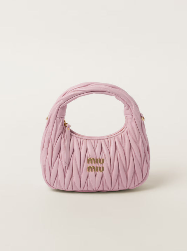 MIU MIU Borsa hobo wander in nappa matelassé