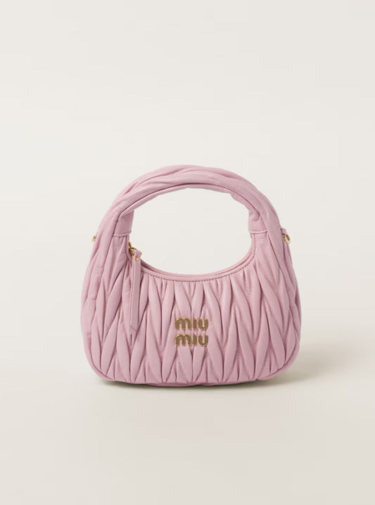 MIU MIU Borsa hobo wander in nappa matelassé